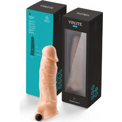 Virgite Sheath S7 Κάλυμμα Επιμήκυνσης Πέους με Δόνηση 21cm Flesh