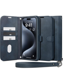 Spigen Wallet S Pro Navy Blue (iPhone 15 Pro)