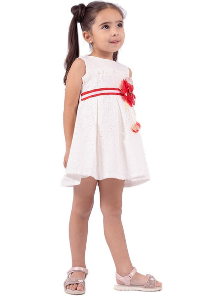 Ebita Παιδικό Φόρεμα Άσπρο 242202