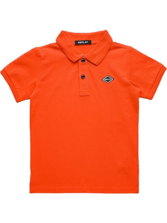 Replay Παιδικό Polo Κοντομάνικο Πορτοκαλί SB7524-063-21868-559