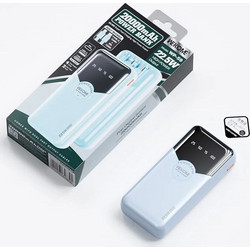 Wekome WP-59 Power Bank 10000mAh 22.5W με Θύρα USB-A & Θύρα USB-C Blue