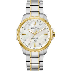 Bulova Γυναικείο Ρολόι με Ασημί Μεταλλικό Μπρασελέ 98P227