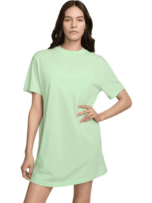 Nike Sportswear Essential Mini Καλοκαιρινό Αθλητικό Μπλουζοφόρεμα Lime DV7882-376