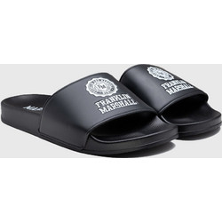 Franklin & Marshall Ανδρικές Παντόφλες Καλοκαιρινές Κολυμβητηρίου Μαύρες FTUA0011S-0003