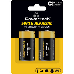 Powertech Super Alkaline C LR14 2τμχ