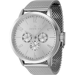 Invicta Specialty Ανδρικό Ρολόι με Ασημί Μεταλλικό Μπρασελέ 47118
