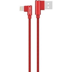 Awei CL-32 Angle 90° Braided USB-A to Lightning Cable 1.2m Red CL-32