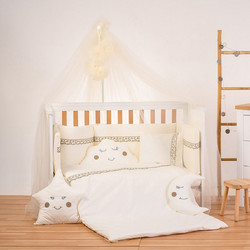 Abo Cloud Σετ Κούνιας Beige 11τμχ