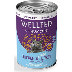 Wellfed Special Diet Adult Urinary Care Pate with Chicken, Turkey & Apricot 400gr