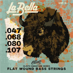 La Bella OSF-4 Olinto Signature Σετ 4 Χορδές Ηλεκτρικού Μπάσου Stainless Steel 10-47" Normal Tension