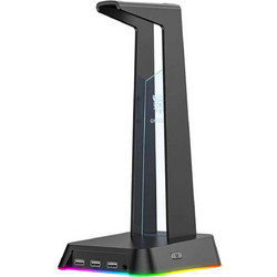 Onikuma ST-2 Επιτραπέζια Βάση Ακουστικών Gaming με RGB Θύρα USB & Κάρτα Ήχου Black