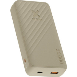 Xtorm Go2 Power Bank 20000mAh 15W με Θύρα USB-A & Θύρα USB-C Beige
