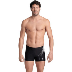 Arena Dive Αθλητικό Ανδρικό Μαγιό Boxer Μαύρο Λευκό 007212-500