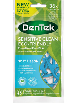 Dentek Sensitive Clean Οδοντικό Νήμα με Λαβή & Γεύση 36τμχ