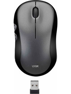Logik LWLMSL23K Ασύρματο Ποντίκι Black Grey