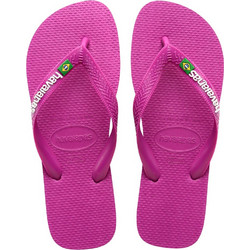 Havaianas Brasil Logo Ανδρικές Σαγιονάρες Αντιολισθητικές Φούξια 4110850-4622