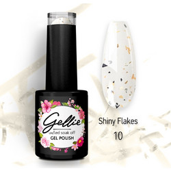 Gellie Shiny Flakes 10 Ημιμόνιμο Βερνίκι Νυχιών 10ml