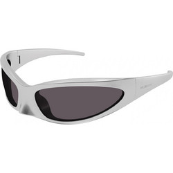 Balenciaga BB0251S 005 Ανδρικά Γυαλιά Ηλίου Μάσκα Κοκάλινα Λευκά με Μαύρο Polarized Φακό