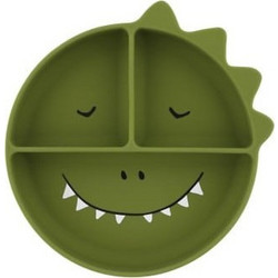 Trixie Mr. Dino Πιάτο Σιλικόνης με Χωρίσματα Green