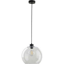 TK Lighting Cubus Κρεμαστό Φωτιστικό Οροφής Μονόφωτο E27 Μαύρο Φ30cm 2076
