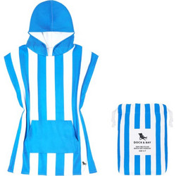 Dock & Bay Παιδικό Πόντσο Θαλάσσης Microfiber Μπλε 49x66cm