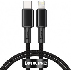 Baseus High Density Braided USB-C to Lightning Cable 20W 1m Black CATLGD-01