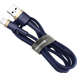 Baseus Cafule Braided USB-A to Lightning Cable 1m Blue Golden CALKLF-BV3
