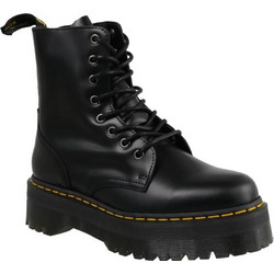 Dr. Martens Jadon Smooth Γυναικεία Αρβυλάκια Δερμάτινα Μαύρα με Χοντρό Χαμηλό Τακούνι Αδιάβροχα 15265001-0071