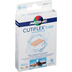 Master Aid Cutiflex Strip Αδιάβροχα Αυτοκόλλητα Επιθέματα 7.8x2.6cm 10τμχ