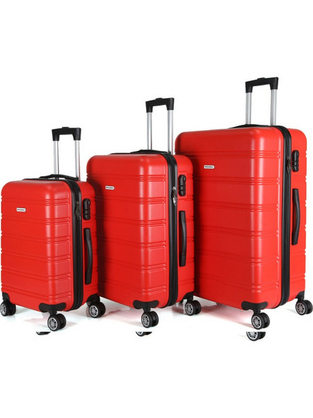 HomeVero HV-2003 Σετ Βαλίτσες 3τμχ Κόκκινες