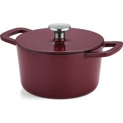 Fissler Moments Collection Burgundy Μαντεμένια Κατσαρόλα 20cm 2.6lt