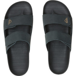 Quiksilver Rivi Δερμάτινα Ανδρικά Σανδάλια Μαύρα AQYL101377-KVJ1