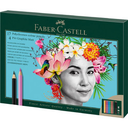 Faber-Castell Polychromos & Pitt Graphite Matt Κασετίνα Ξυλομπογιές Σετ 23τμχ