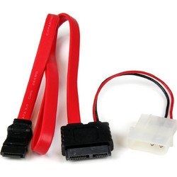 StarTech SLSATAF36 Καλώδιο Τροφοδοσίας 13-Pin SATA III to 4-Pin Molex Male & 7-Pin SATA III 0.9m Red