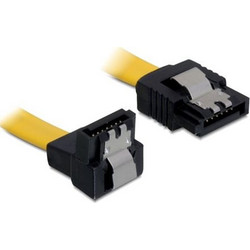 DeLOCK 82814 Καλώδιο Σκληρού Δίσκου 7-Pin SATA Male to 7-Pin SATA Male 0.7m Yellow