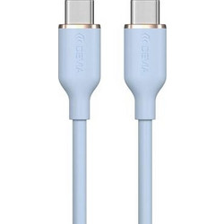 Devia EC632 USB-C to USB-C 60W 1.2m Light Blue 6938595386671