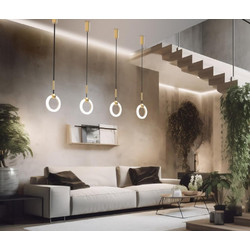 Sikrea Layla/S1 Κρεμαστό Φωτιστικό Οροφής Μονόφωτο LED με Θερμό Λευκό Φως 9221