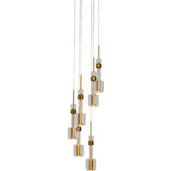 Kare Design Candy Bar Κρεμαστό Φωτιστικό Οροφής Πολύφωτο Χρυσό 55939