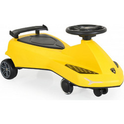 Moni Lamborghini Swing Car Ποδοκίνητο Παιδικό Αυτοκίνητο Μονοθέσιο Κίτρινο