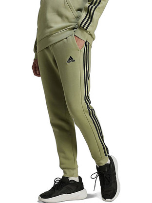 Adidas Ανδρικό Παντελόνι Φόρμας με Λάστιχο Χακί JE0343