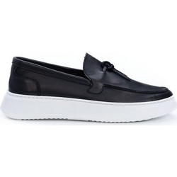 Perlamoda Ανδρικά Μοκασίνια Loafers Δερμάτινα Μαύρα 394MOCI