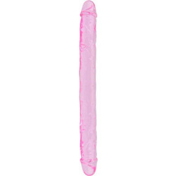 Loving Joy no Balls Διπλό Dildo με Βεντούζα 30cm Ροζ