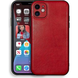 Bodycell Prestige Leather Back Cover Red (iPhone 12)