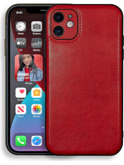 Bodycell Prestige Leather Back Cover Red (iPhone 12)