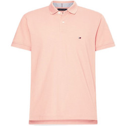 Tommy Hilfiger Ανδρική Μπλούζα Polo Κοντομάνικη Σομόν MW0MW17770-SNA