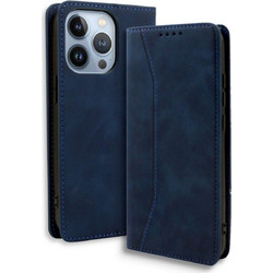 Bodycell Pu Leather Book Blue (iPhone 14 Pro)