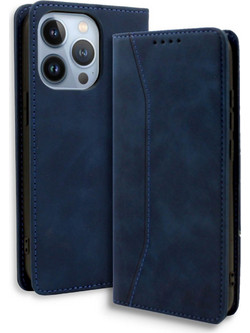 Bodycell Pu Leather Book Blue (iPhone 14 Pro)