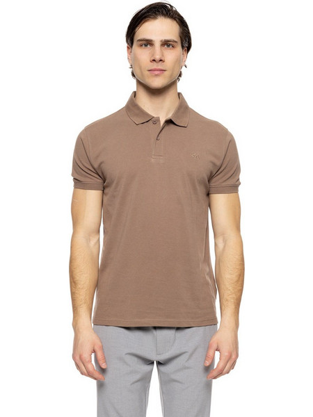 Splendid Ανδρική Μπλούζα Polo Κοντομάνικη Μπεζ 51-206-036