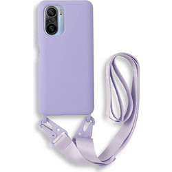 Bodycell Silicone Color Strap Back Cover Violet (Xiaomi Poco F3)