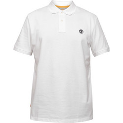 Timberland Ανδρική Μπλούζα Polo Κοντομάνικη Λευκή TB0A2BRY1001